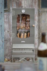 KAISER - PÄŤDESIATKA, prenosná udiareň, nerez