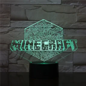 3Dmix 3DL-CRK027 – 3D LED nočná lampa - Minecraft (Crack základňa)