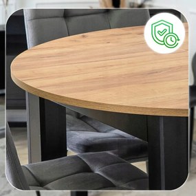 HARRY Rozkladací stôl 102-142 cm Artisan Dub/Čierna