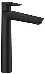 Hansgrohe Talis E, vysoká umývadlová batéria 240 s odtokovou súpravou s tiahlom, čierna matná, HAN-71716670