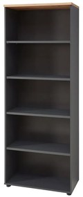 Kancelářský regál Brego 03 75 cm grafit/dub Artisan