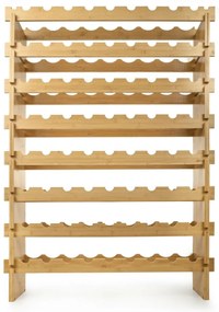 G21 Bambusový stojan na víno, 72 fliaš