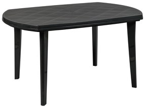 Livarno home Záhradný stôl Dallas, antracitová, 137 x 90 x 74 cm  (100387291)