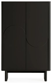 Čierna skrinka 80x130x40 cm Solei – MOME