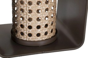 Lucerna ratan 20 cm hnedá