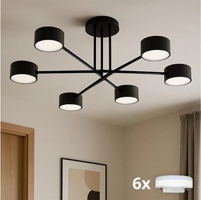 Brilagi - LED prisadený luster MONO 6xGX53/13W/230V čierny