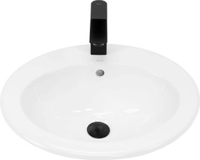 Rea Dalia, zapustené umývadlo 50,5x45x18 cm, biela lesklá, REA-U4122