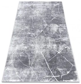 Moderný koberec MEFE 2783 Mramor - Štrukturálny, dve vrstvy rúna, tmavo-sivá Veľkosť: 280x370 cm