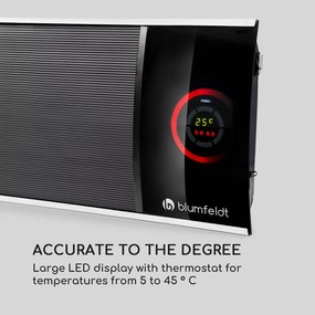 Blumfeldt CosmicBeam Ultra, infračervený ohrievač, 2200 W, IPX4, diaľkový ovládač, čierny