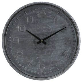 Šedé nástenné hodiny Ricard grijs - Ø39*5 cm