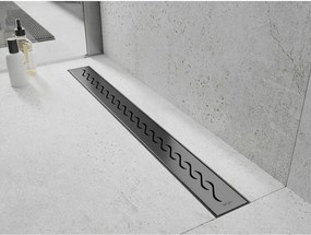 Mexen Flat 360° M18 sprchový žľab 100 cm, brúsený grafit, 1E23100-40