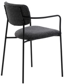 Tmavosivá jedálenská stolička Zama – Unique Furniture