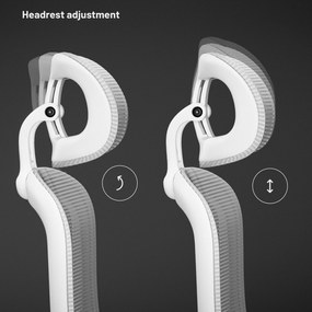 Ergonomická kancelárska stolička svetlosivá Diablo V-Light