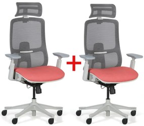 Kancelárska stolička JOHNNY 1+1 ZADARMO, červená