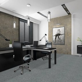 Balta, Kobercový štvorec Sonar 4476 tmavošedý 50 x 50 cm, chodba / predsieň