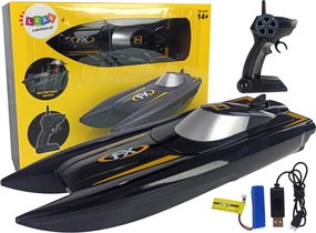 LEAN Toys Diaľkovo ovládaný pretekársky motorový čln 1:47 2.4G dosah 50 m