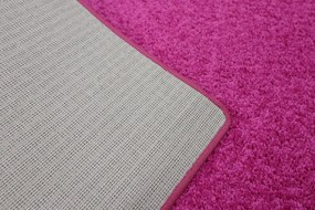 Vopi koberce Kusový koberec Color Shaggy ružový štvorec - 80x80 cm