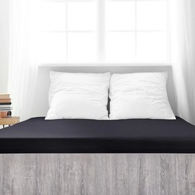 4Home jersey prestieradlo Mako čierna, 180 x 200 cm