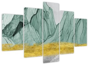 Obraz - Smaragdové hory N⁰1 (150x105 cm)