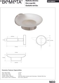 Bemeta Design NEO: Mydelnička - 104108045
