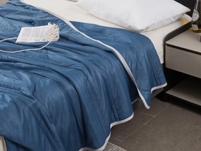 Chladiaca letná prikrývka CELIA, tmavomodrá Rozmer: 140 x 200 cm