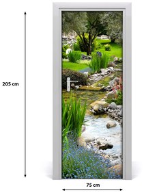 Fototapeta na dvere ázijská záhrada 75x205 cm