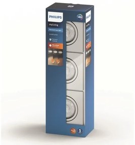 Philips  50393/11/P0 - SADA 3xLED Stmievateľné svietidlo SHELLBARK LED/4,5W/230V