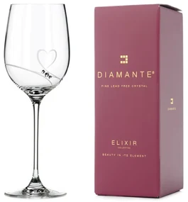 Diamante poháre na biele víno Romance s kamienkami Swarovski 330ml 1KS