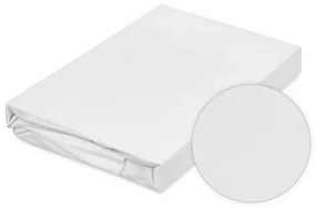 Matex Jersey nepriepustné prestieradlo biela, 80 x 160 cm