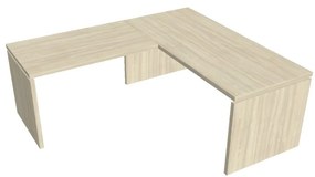Ergonomický stôl Verno 180 x 200 cm, ľavý, agát