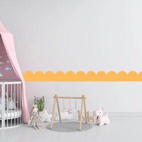 PIPPER. Textilná samolepiaca tapeta - Mini Oblúk - Žltá farba Farba: Tmavá