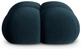 Tmavomodrá zamatová podnožka Loretto – Cosmopolitan Design