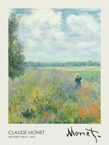 Obrazová reprodukcia The Poppy Field Near Argenteuil (1873), Claude Monet