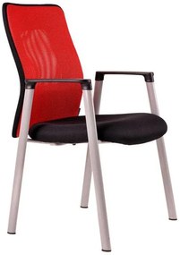 OFFICE PRO Konferenčná rokovacia stolička CALYPSO MEETING červená