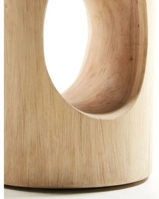 Okrúhly odkladací stolík z masívu munggur ø 30 cm Halker – Kave Home