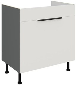 Kuchynská skrinka Aria-Wh/Ant Anti Fingerprint 80zl 1s Bb