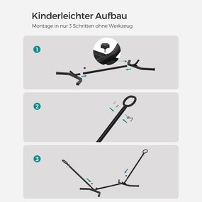 Hojdacia sieť so stojanom, 5 nastaviteľných výšok, béžová farba