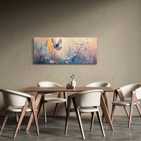 Obraz - Lúka s motýľom II. (120x50 cm)