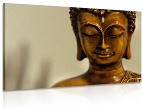Obraz bronzová hlava Budhu - 120x80