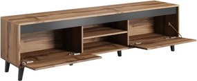TV stolík NORD 2 170 cm dub wotan/antracitový
