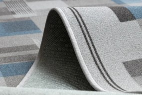 Protišmykový behúň LISTRA geometrický, sivý