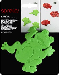 Detské protišmykové podložky v súprave 6 ks do vane 12x11 cm Frogtime – Spirella
