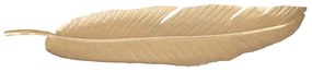 Dekorácia v zlatej farbe Mauro Ferretti Leaf, 55,5 × 18 cm