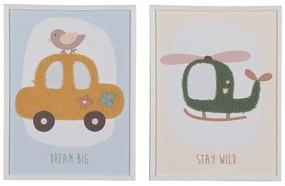 Detské obrázky v súprave 2 ks 30x40 cm Vehicles – Ixia