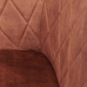 Jedálenská stolička SATORI zamatová tehlová 897639