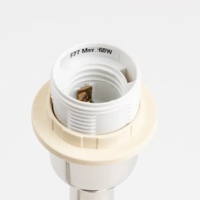 Brilagi - Stolná lampa CERIA 1xE27/60W/230V pr. 30 cm lesklý chróm/čierna