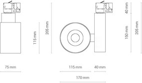 Svietidlo Nowodvorski 8748 CTLS NEA LED WHITE 40W, 3000K