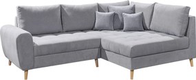 XXXLutz ROHOVÁ SEDAČKA, textil, kompozitné drevo, svetlosivá MID.YOU - Sedačky - 002220026001