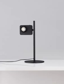 LED stmievateľná bielo-čierna stolná lampa Kedros