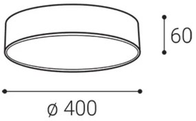 LED2 - LED stropné svietidlo MONO SLIM LED/30W/230V 3000/4000K pr. 40 cm biele